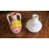 Image 1 : 2 MCM VASES - 1 PORCELAIN, 1 POTTERY