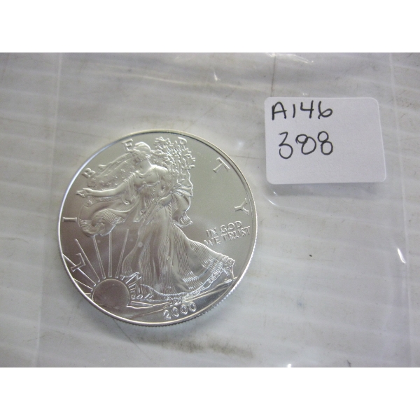 2000 US 1 OZ .999 SILVER COIN (TAX EXEMPT)