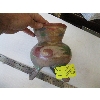 Image 1 : DECORATIVE FACE FOOTED POTTERY VASE