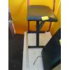 Image 3 : 2 BLACK FOLDING PADDED STOOLS