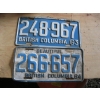 Image 1 : 1964 & 1963 BC LICENCE PLATES