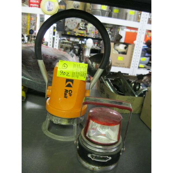 CP RAIL LANTERN & A SMALL FLASHLIGHT MINI LANTERN