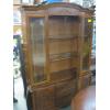 Image 5 : DINING TABLE W/4 CANE BACK CHAIRS & MATCHING CHINA CABINET
