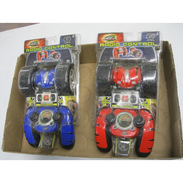 2 RADIO CONTROLLED TOY CARS