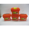 Image 1 : 4 ORANGE MINI PLASTIC AMMO BOXES