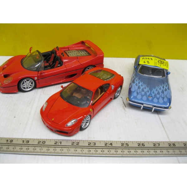 3 DIECAST CARS