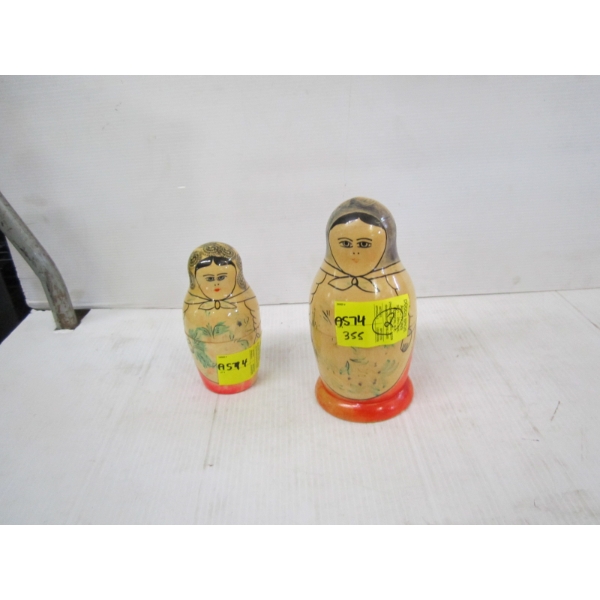 2 SETS OF RUSSIAN NESTING DOLLS