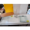 Image 1 : ELECTRONIC SCALE, PAPER TOWEL HOLDER & WOODEN LIDDED TIN CONTAINER