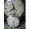 Image 2 : BAKELITE TIMER CLOCK, WESTCLOX POCKET WATCH & SM. WOODEN LIDDED BARREL CAPS CONTAINER