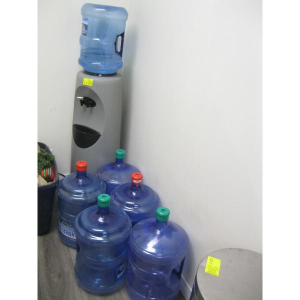 WATER COOLER W/6 JUGS