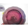 Image 4 : PURPLE BIG BEN CLOCK & A PURPLE GLASS VASE