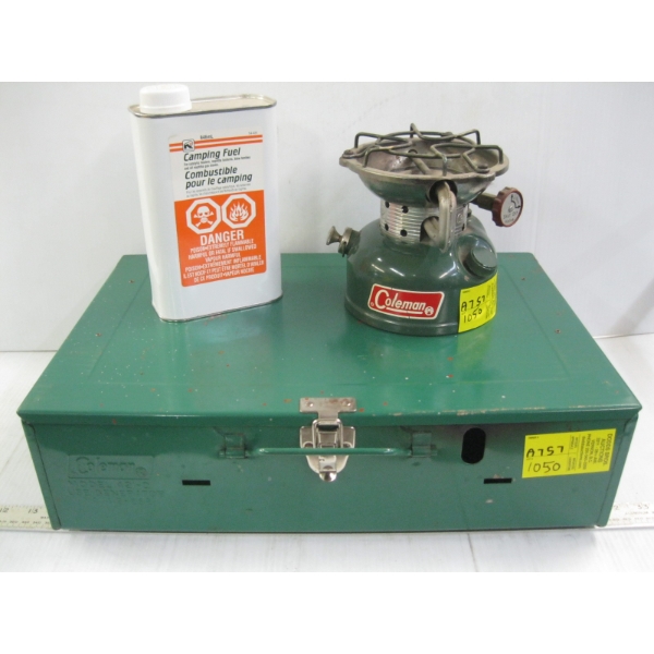 COLEMAN CAMP STOVE & SINGLE BURNER STOVE