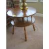 Image 1 : VILAS MAPLE ROUND TOP 2 TIER TABLE