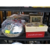 Image 1 : SM. TEACUP & SAUCER SET, 4 MUGS & A TIE DOMI BASKET, HAT, ETC.