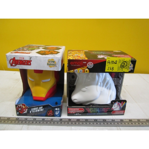 COLOR ME GLOW KIT & AVENGERS FLICKERING MASK