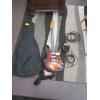 Image 1 : SQUIRE STRATOCASTOR BY FENDER ELECTRIC GUITAR W/CASE, MINI AMP & ASST. WIRES