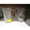 Image 2 : 3 VINTAGE GLASS WATER PITCHERS