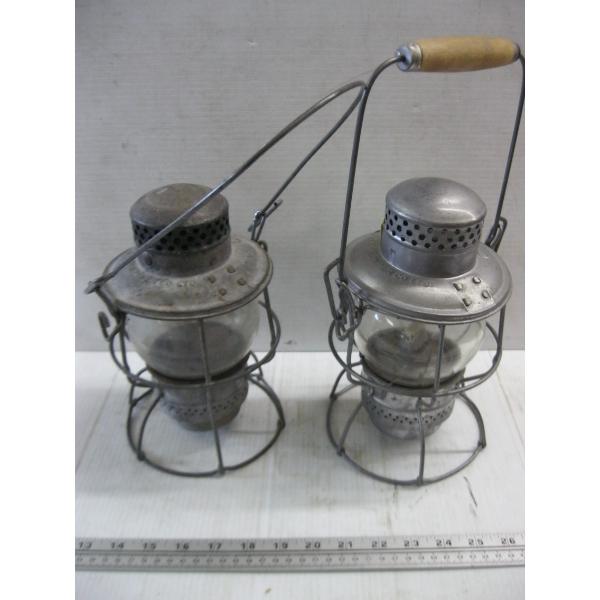 2 TRAIN LANTERNS - 1 CNR, 1 CPR