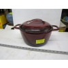 Image 1 : LG. KITCHEN AID CAST ENAMEL LIDDED POT