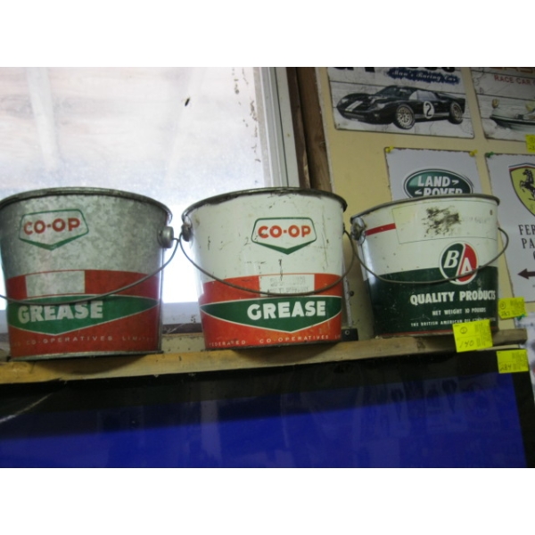 3 GREASE BUCKETS - BA & COOP
