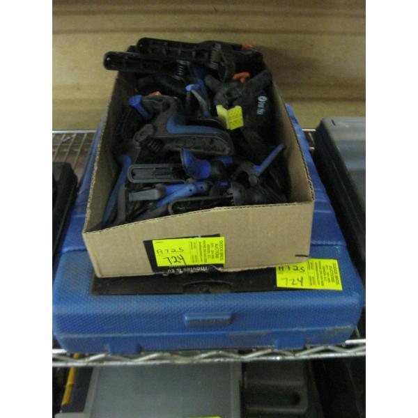 CLAMPS & INCOMPLETE WRENCH SET