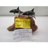 Image 3 : JOHN PERRY BURLWOOD SCULPTURE - THE ORCA WHALES