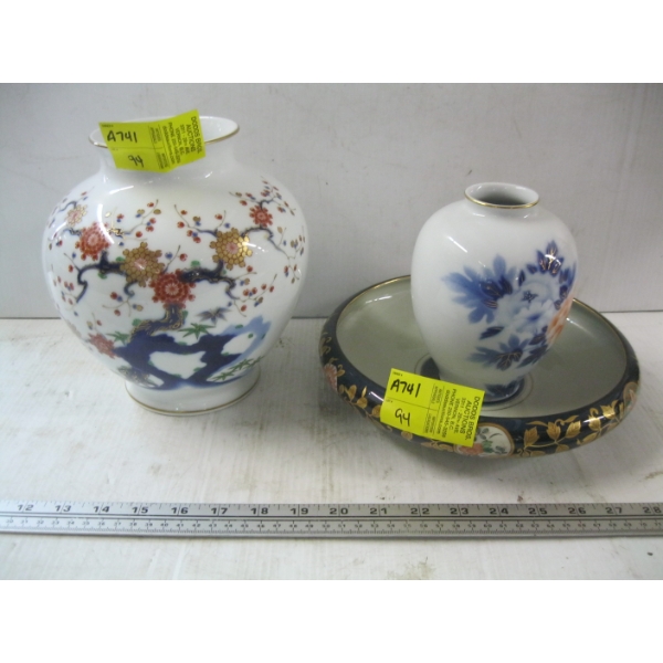 VASES & PLATE
