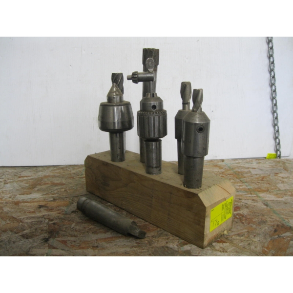 LIVE CENTER DRILL CHUCK, MILLING BITS, HOLDERS, ETC.
