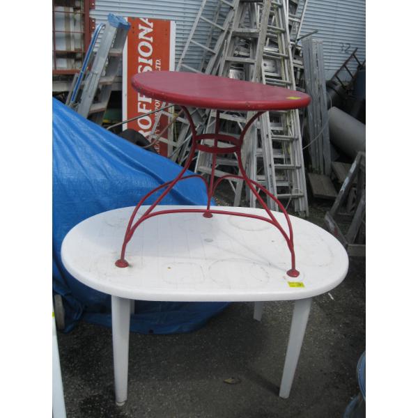 2 PATIO TABLES