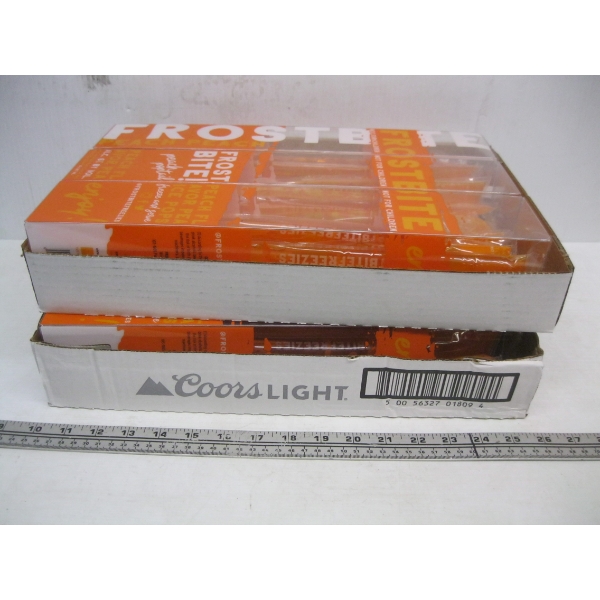 6 BOXES OF FROSTBITE PEACH ALCOHOL ICE POPS
