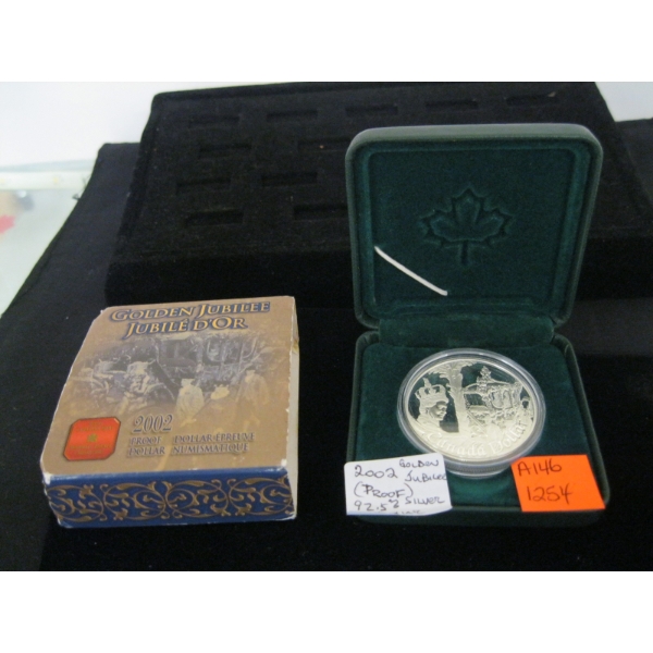 2002 GOLDEN JUBILEE .925 SILVER DOLLAR PROOF
