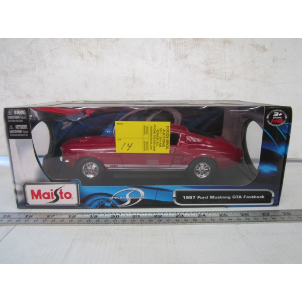 1967 FORD MUSTANG GTA FASTBACK DIECAST CAR