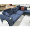 Image 1 : BLUE SOFA W/CHAISE EXTENSION
