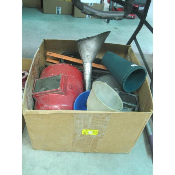 MISC. EXTENSION CORD, WELDING HELMETS, ETC.