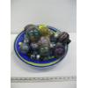 Image 1 : LG. ART GLASS BOWL W/ASST. GLASS FLOATS