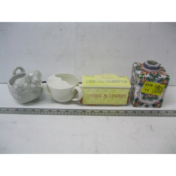 4 PIECES OF CERAMIC ITEMS