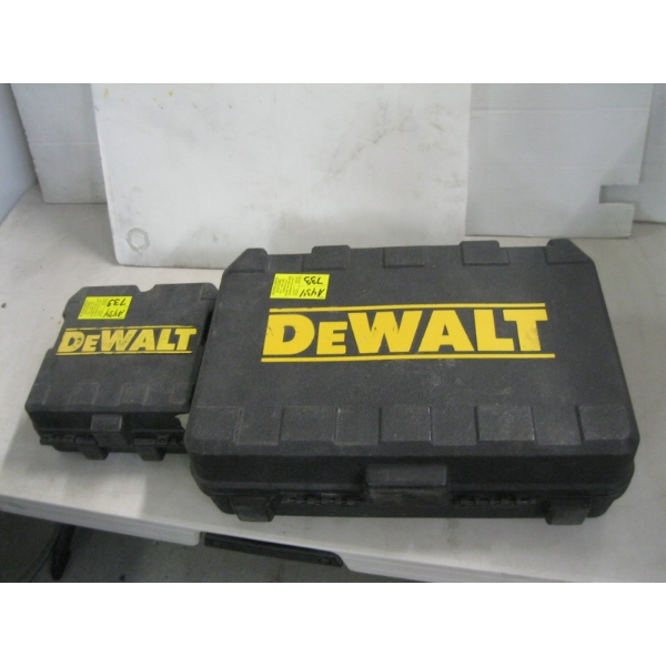 DEWALT LASER POINTER IN CASE & A 2ND DEWALT LASER DISTANT METER W/BATTERY & CHARGER
