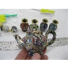 Image 3 : LEGO HEADS, DECORATIVE TEAPOT & SM. CLOISSENNE VASES
