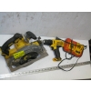 Image 2 : CORDLESS DEWALT CIRCULAR SAW W/CHARGER & DRILL, NO BATTERY