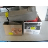 Image 1 : 2 BOXES OF MISC. JERRY CAN, STAPLERS, TOOLS, ROLL OF FABRIC, ETC.