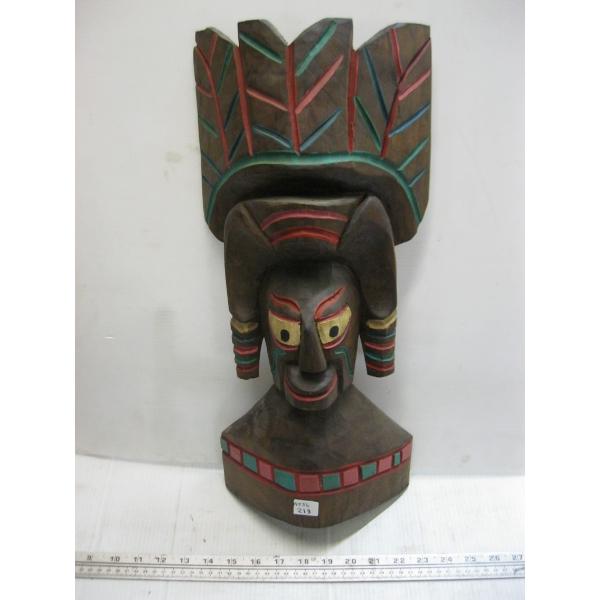 CARVED DECORATIVE MASK