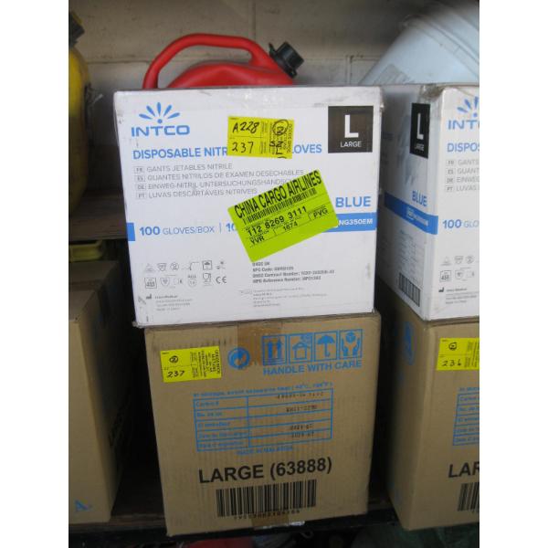 2 BOXES OF SZ. L DISPOSABLE GLOVES