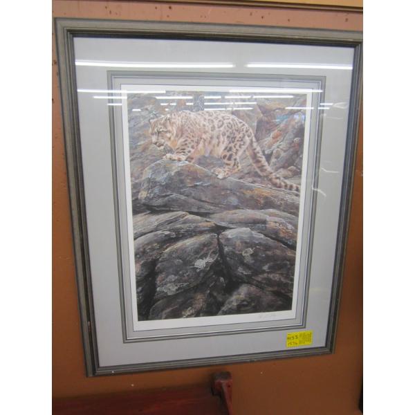 NUMBERED FRAMED PRINT, SIGNED BY ALLEN HUNT, 222/950