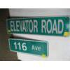 Image 1 : 2 METAL STREET SIGNS - ELEVATOR ROAD & 116 AVENUE