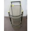 Image 2 : GLASS, BRASS & BLACK SERVING CART