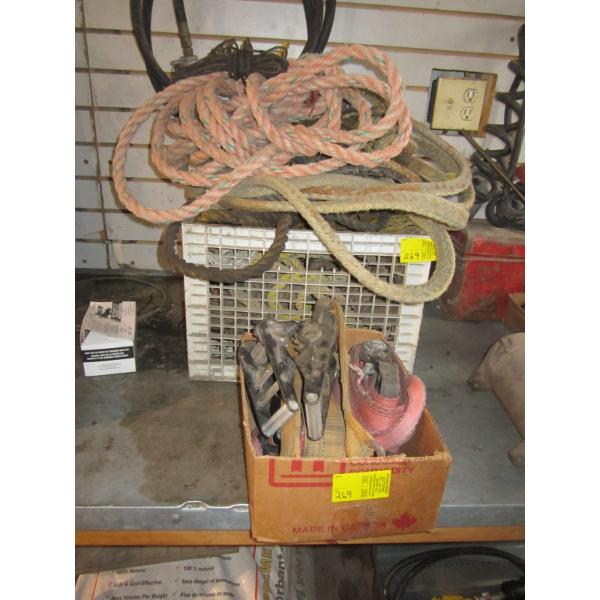 LOT OF ASST'D ROPE & TIEDOWN STRAPS