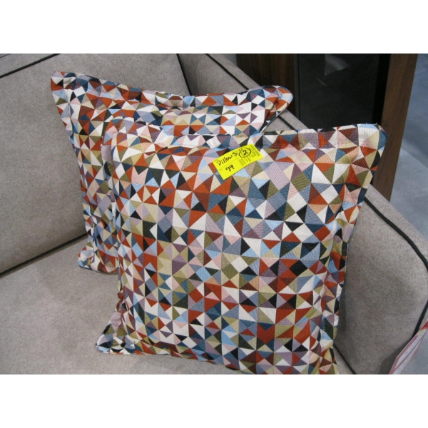 2 COLORFUL PILLOWS