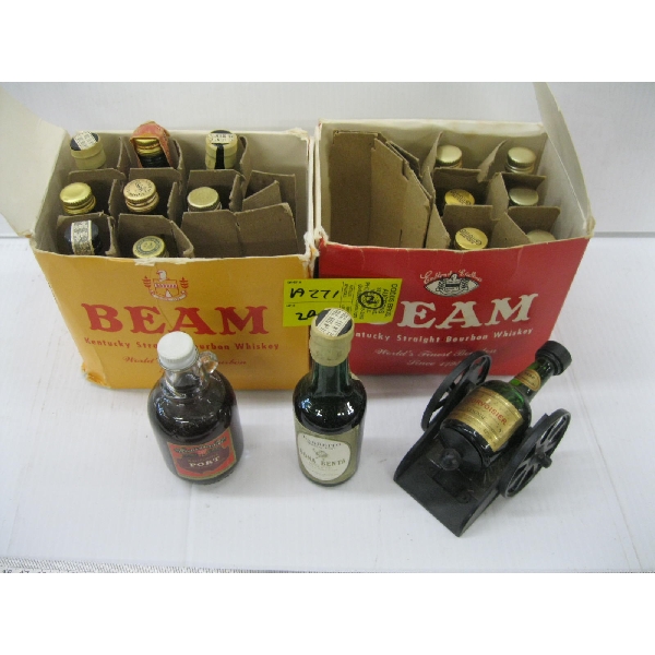 2 SM. BEAM BOXES W/COLLECTOR BOTTLES