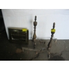 Image 1 : PAIR OF FIRE DOGS & A METAL GRATE
