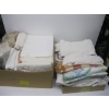 Image 1 : 2 BOXES OF ASST. BEDDING, TOWELS, ETC.